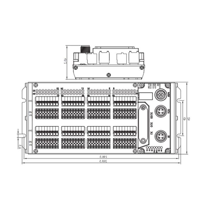 CC-Link协议、IP20、64DI/DO 自适应配置、PNP、端子式、远程模块、009D73